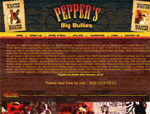 Tablet Screenshot of peppersbigbullies.net